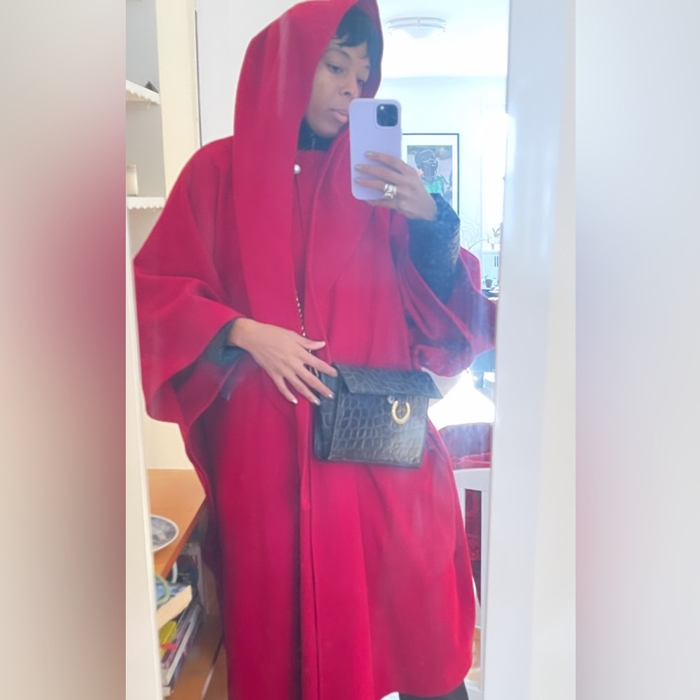 Red vintage cape